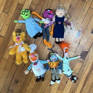 Vintage Collectible The Muppets Show Set of 7 Mini Plush 8" Sababa Toys 2004